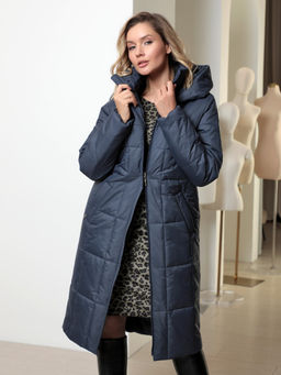 25417 Пальто т.синий - Dizzyway фото 4