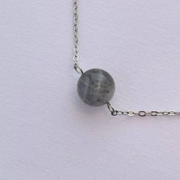 Кулон на цепочке из Лабрадора 38 см +