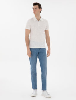 Ekru Slim Fit Ti__rt