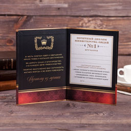 Цена за 2 шт. Диплом Лучшему во всем, А5, 21?15 см