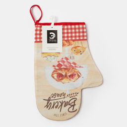 Цена за 2 шт. Варежка-прихватка «Bakery house» 20×28 см, саржа, 100% хлопок, ватин 250 г/м²