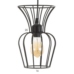 Светильник BayerLux «Фрейя» Е27 40 Вт черный 16×16×23-123 см