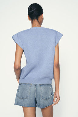 KNIT VEST WITH FLAPS - Zara фото 4