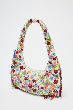 OVAL BAG WITH FLORAL EMBROIDERY - Zara фото 3
