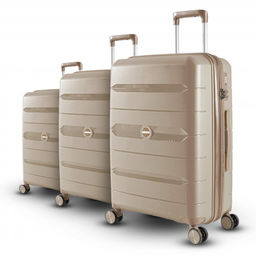 Набор из 3-х чемоданов с расширением 23102 Серо-голубой - Mironpan фото 2