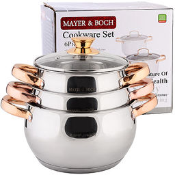 40458 Набор кастрюль 2л+3л+4л нерж/зол.руч MB(х4) - Mayer&boch фото 3