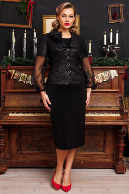 Платье Мода Юрс 2874-Р черный - Mira fashion фото 70