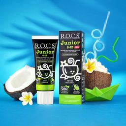 Зубная паста РОКС Junior. Кокос и Ваниль 74 гр ROCS/РОКС - R.o.c.s. фото 7