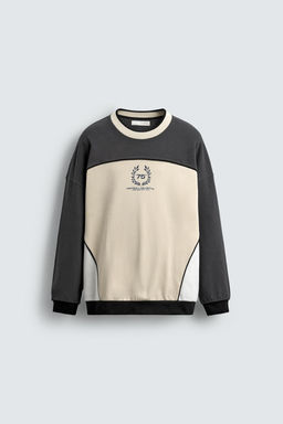 COLOUR BLOCK PRINT SWEATSHIRT - Zara фото 7