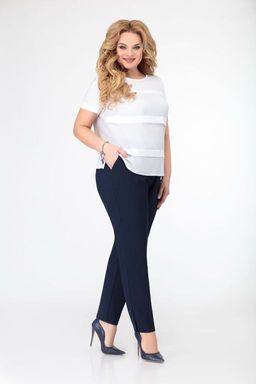 Блуза Swallow 803.2 черный+серебряный узор фото 90