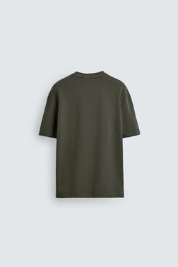 CAMISETA RELAXED FIT INTERLOCK /04 / Khaki oscuro - Zara фото 7