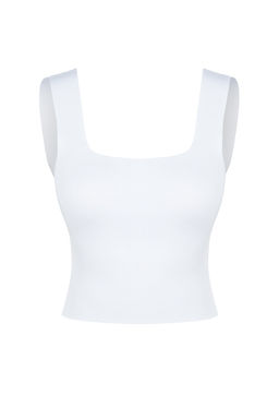 Ekru Crop Kal?n Ask?l? Bluz TWOAW20BZ0576