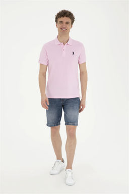 Мужская розовая базовая футболка Неожиданная скидка в корзине - U.s. polo assn фото 4