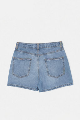 Antrasit Yuksek Bel %100 Pamuk Denim City Sort TWOSS26SR00050 - Trendyolmilla фото 4