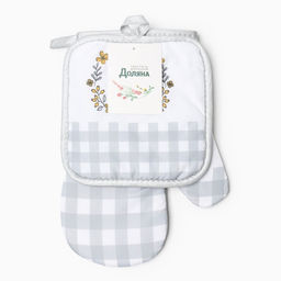 Кух. набор 2 пр. Доляна Home прих. 17*17 см, вареж. 26*16 см,100% п/э  фото 3