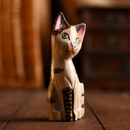 Сувенир «Котёнок», 12×5×2.5 см, дерево