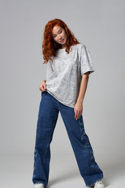 14502 футболка женская оверсайз