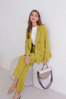 11725 Брюки со стрелками в цвете шартрез - Martichelli фото 20