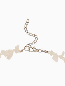 Ожерелье из камня, 45 см, белое