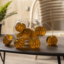 Гирлянда Нить 2 м с насадками Фиолетовый фонарик, IP20, прозрачная нить, 10 LED, от батареек АА?2, свечение тёплое белое - Luazon lighting фото 3