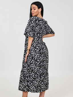 Платье женское, цвет черный белый