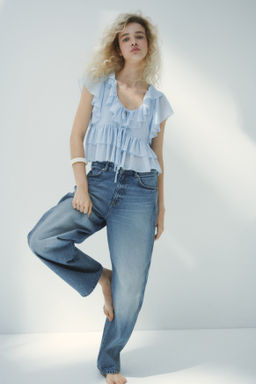 Barrel High Waist Jeans - H&m фото 7