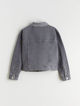 Ta?l? K?z ?ocuk Jean Ceket