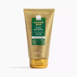 Маска для волос с экстрактами ромашки и крапивы Банный день, 150 мл