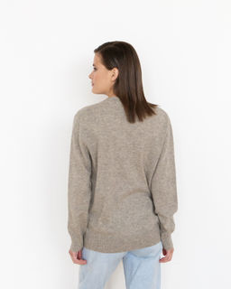 Джемпер из пуха яка и кашемира 3015 серый