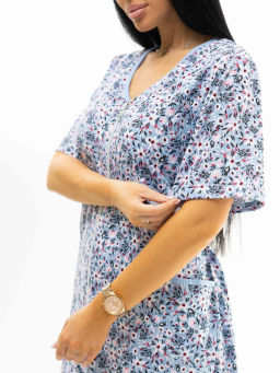 Халат женский, цвет голубой