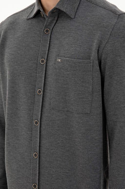 Мужская светло-серая трикотажная рубашка Неожиданная скидка в корзине - U.s. polo assn фото 7