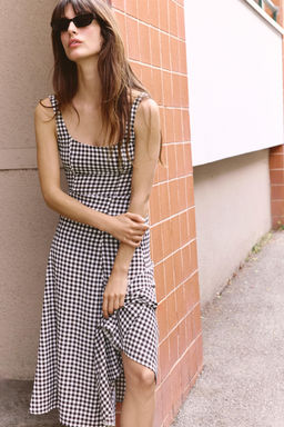GINGHAM CHECK DRESS
