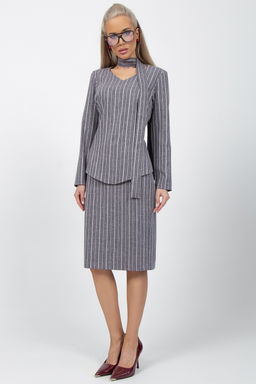 Костюм Студио (полоска/серый)