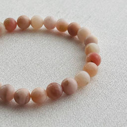 Браслет из Опала розового 17 см