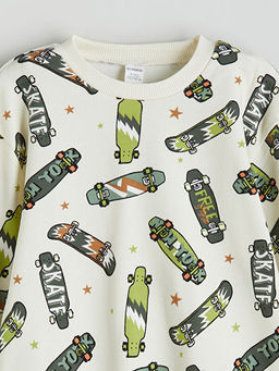 Bisiklet Yaka Erkek ?ocuk Sweatshirt ve E?ofman Alt