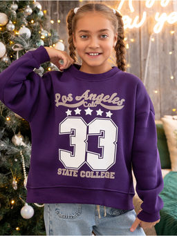 Свитшот 33 детский девочка графит - София фото 16