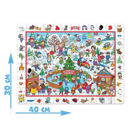 Пазл Найди и покажи. Новогодние забавы, 120 деталей - Puzzle time фото 7