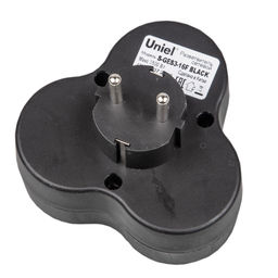 S-GES3-16F BLACK Разветвитель сетевой, с/з. 3 гнезда. 16А, 3500Вт. Черный. ТМ Uniel