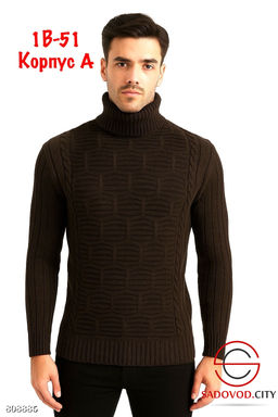 Свитер мужской теплый с горлом