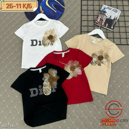 Футболка для девочки с цветком