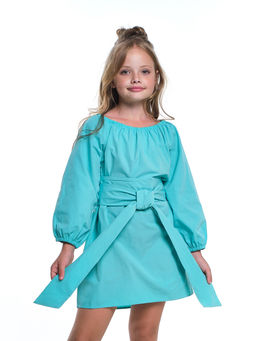 Платье с длинными рукавами UD 7591 бирюза - Mini maxi фото 3