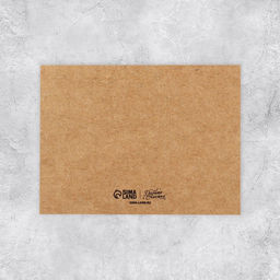 Цена за 5 шт. Открытка-мини для бизнеса «Сделано с любовью», крафт, 8 х 6 см