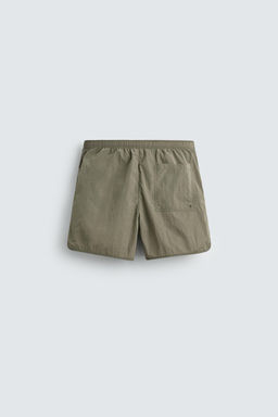 BERMUDA REGULAR FIT MEZCLA ALGOD?N / Blanco roto - Zara фото 8
