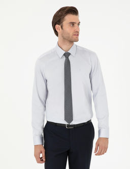 Gri Slim Fit Uzun Kollu Basic G_mlek