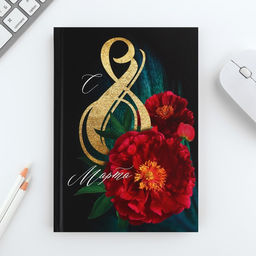 Подарочный набор С 8 марта 2-а цветка: ежедневник 80 листов и ручка - Artfox фото 3