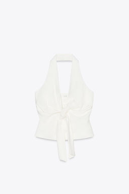 KNOT HALTER WAISTCOAT - Zara фото 5
