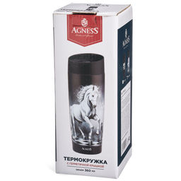 ТЕРМОКРУЖКА AGNESS ХОД КОНЕМ 360МЛ  фото 3
