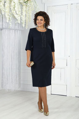 Платье Ninele 7431-Р темно-синий - Mira fashion фото 1147