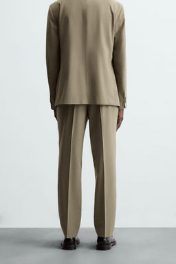 TEXTURED SUIT TROUSERS - Zara фото 3