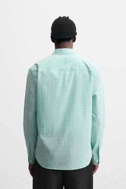 TEXTURED CHECK SHIRT - Zara фото 3